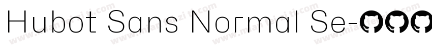 Hubot Sans Normal Se字体转换